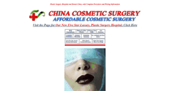 Desktop Screenshot of china-cosmetic-surgery.com