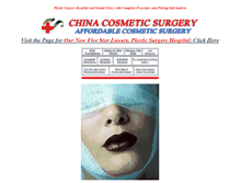Tablet Screenshot of china-cosmetic-surgery.com